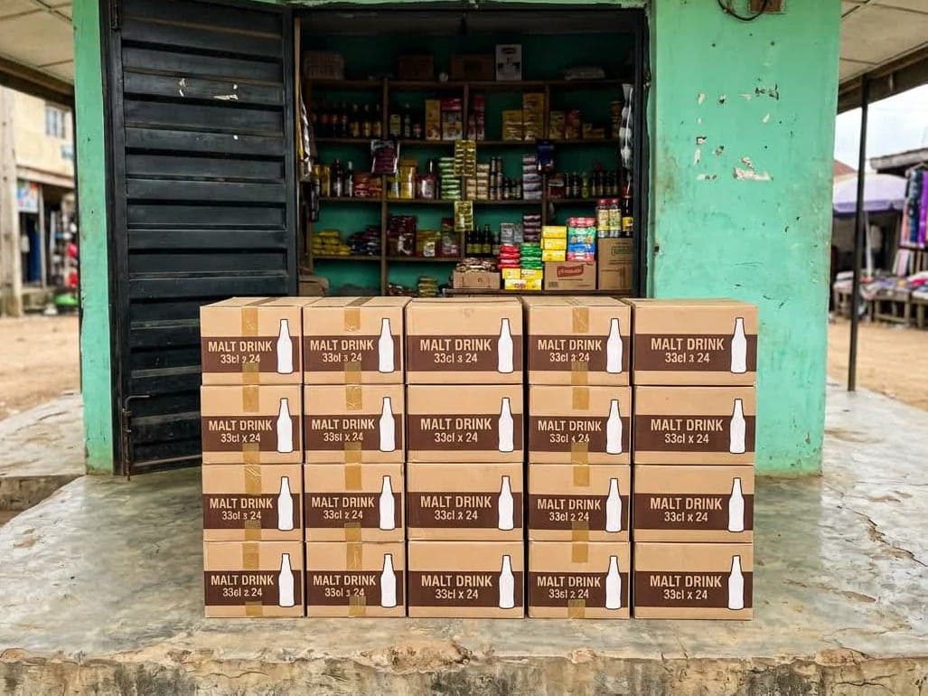 Goods unloaded at Mama Ngozi Provisions in a case study